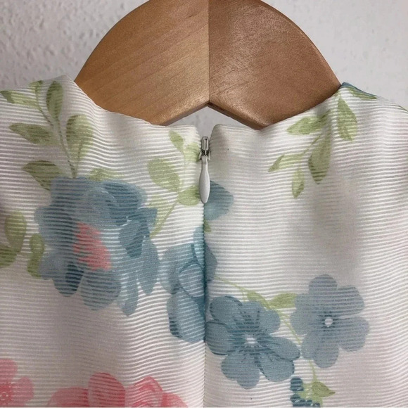 Mayoral dress white w/ blue and pink flowers Easter size 12 months - Picture 9 of 12